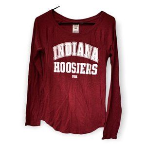 PINK VS Collegiate Collection Indiana Hoosiers Long Sleeve Crew T-Shirt